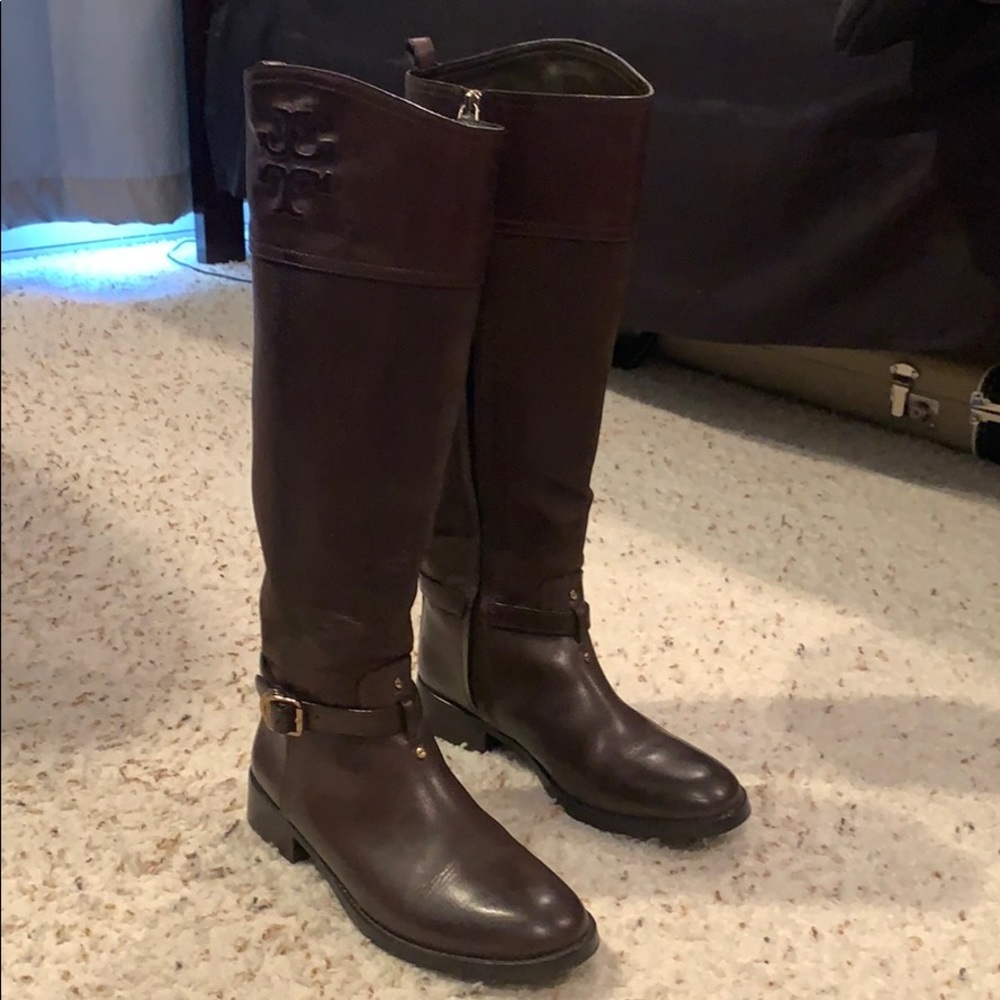 Tory Burch Brown Simone Boots #32148403